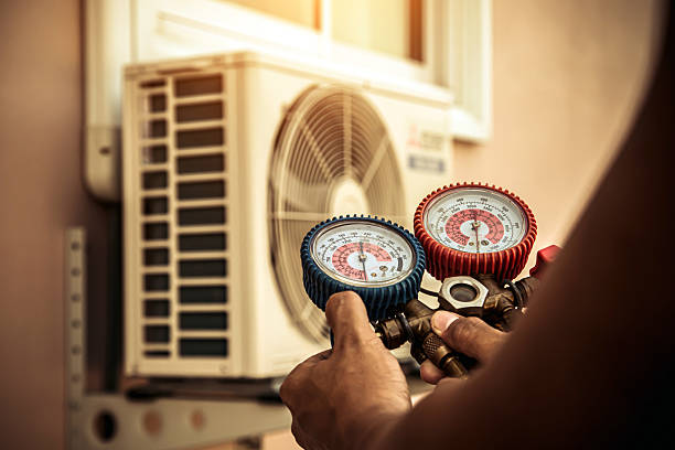 Professional Air Conditioning Service technician working in Diablo, CA